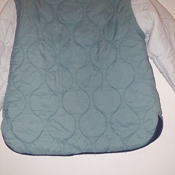 ZARA Kids Soft  Quilted Lightwear Girls Letterman  Jacket‎ Green Sz 9-10 - Picture 8 of 8